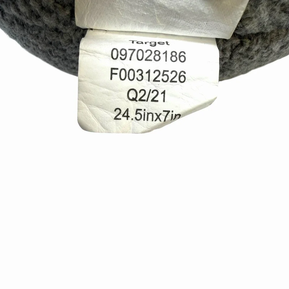 Christian Robinson Target Grey Knit Armadillo Decorative Pillow Plush Decor‎
